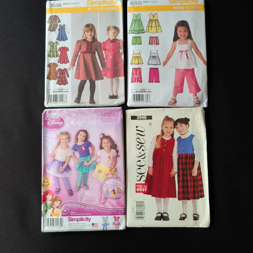Lot of 14 Uncut Sewing Patterns Simplicity McCalls See & Sew Kids Toddler